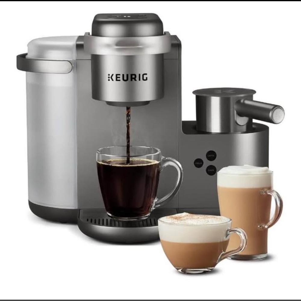 Keurig Metallic Coffee Brewer with Frother